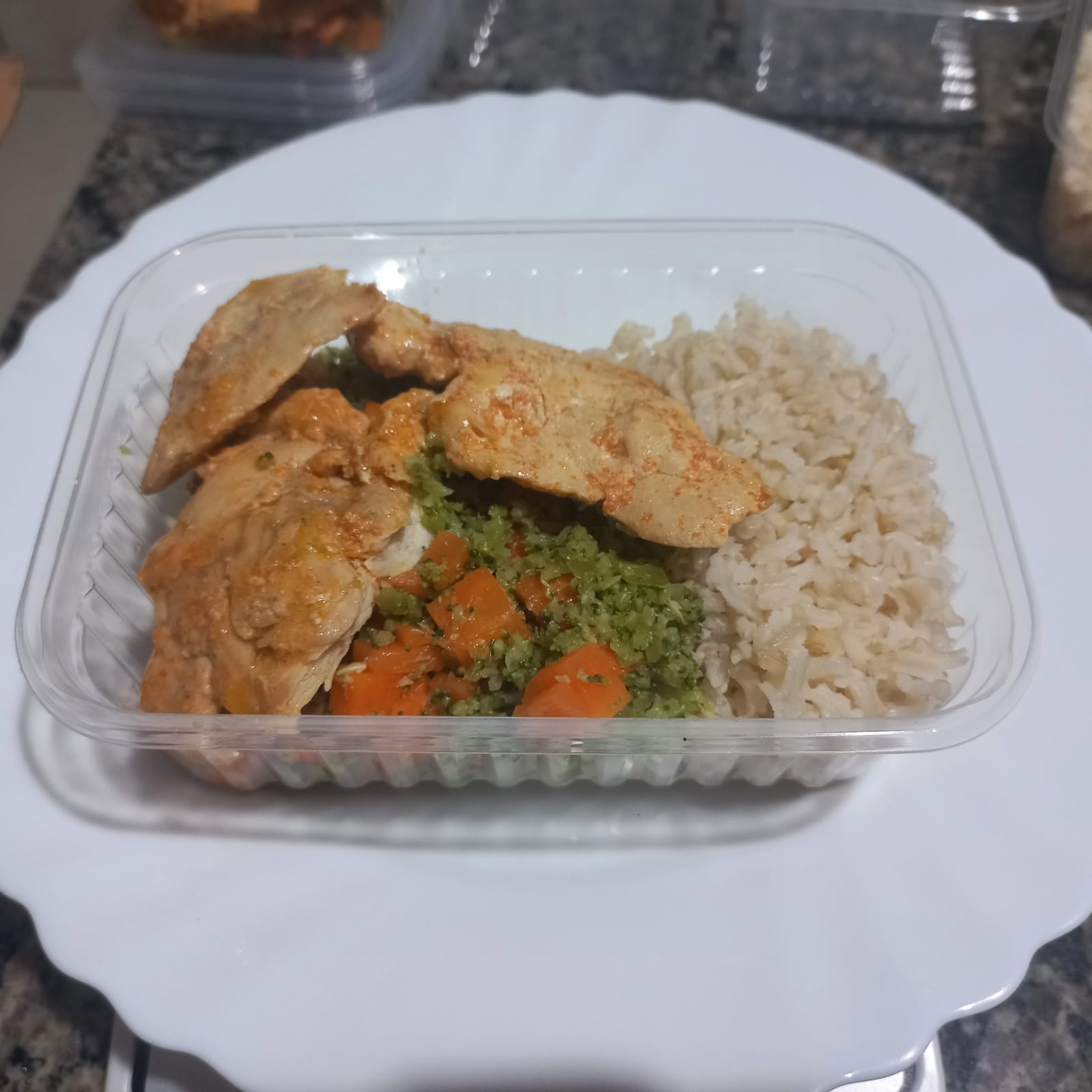 Prato fitness entregue